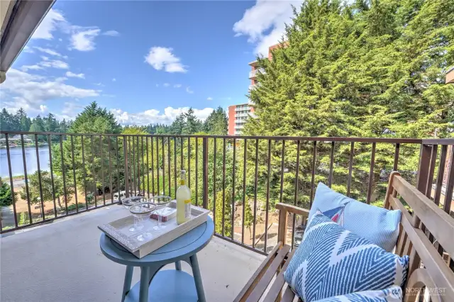 Relax and take in the views from the deck - morning coffee anyone?