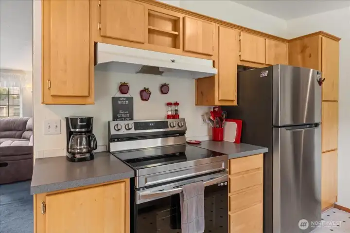 Kitchen with new appliances