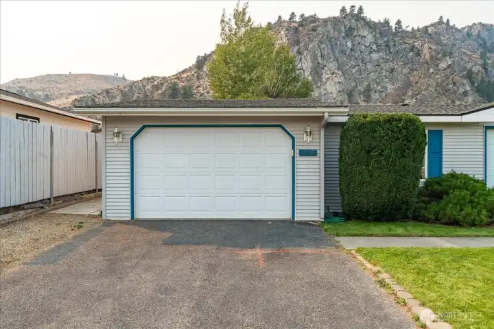 Large attached garage