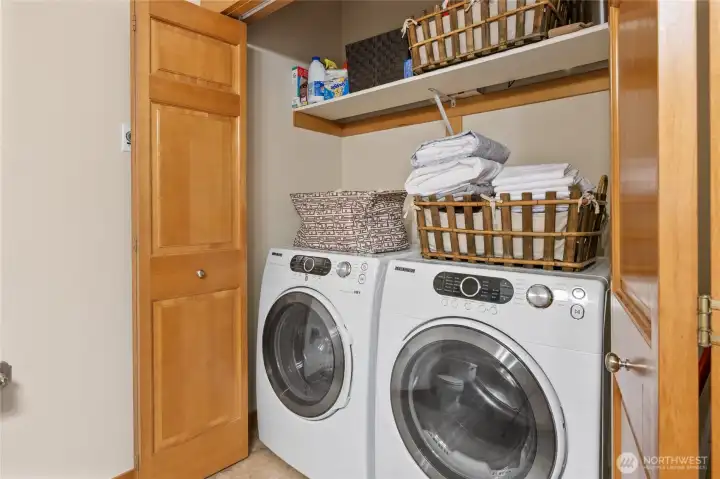 Washer and dryer are included.