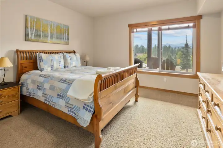 Second of the two guest rooms on the lower level.