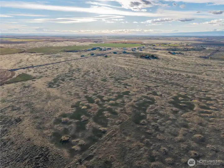 Photo is from the northeast corner, looking westward towards the southwest corner. No access from Road 10.8.