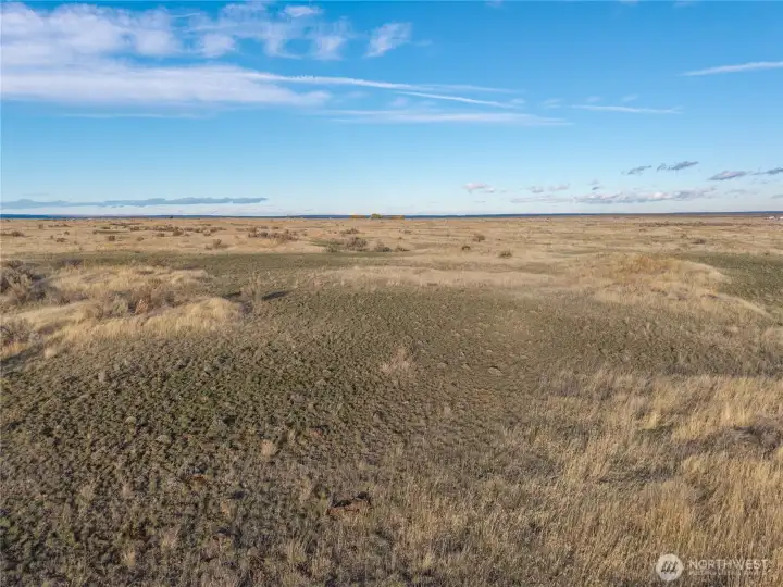 Photo is from ground level, looking towards the northeast.