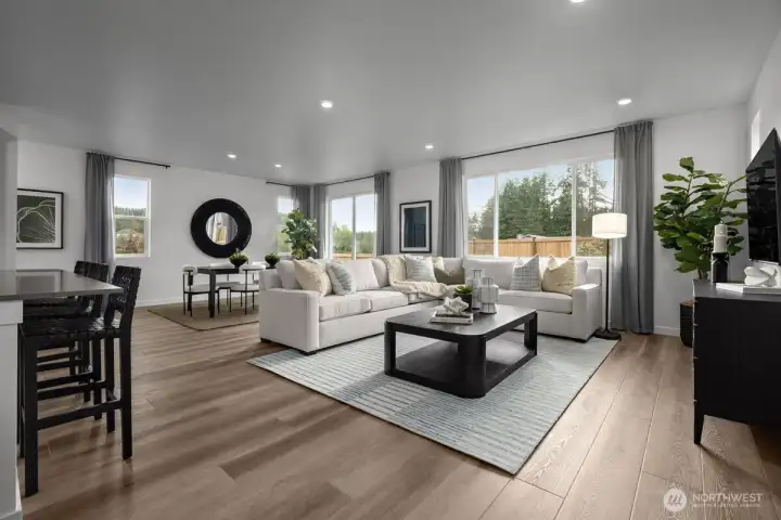 Living Room - Model home photo, some options displayed are not included at the base price