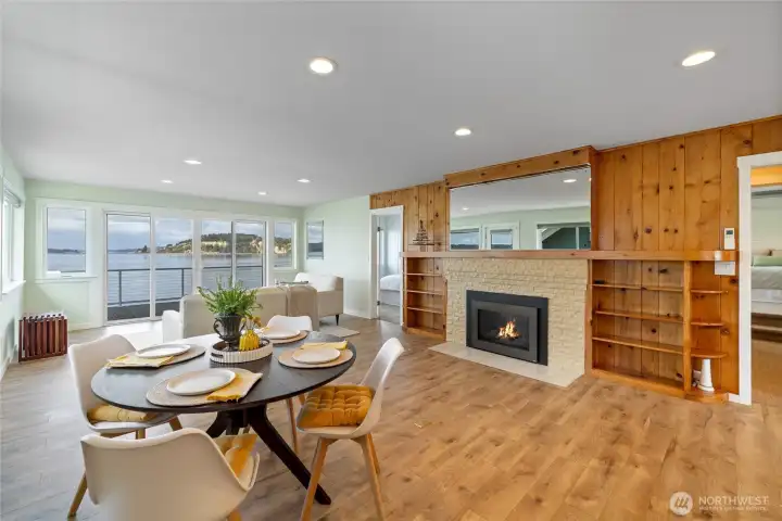 Open layout offers views from the kitchen, dining room and living room!