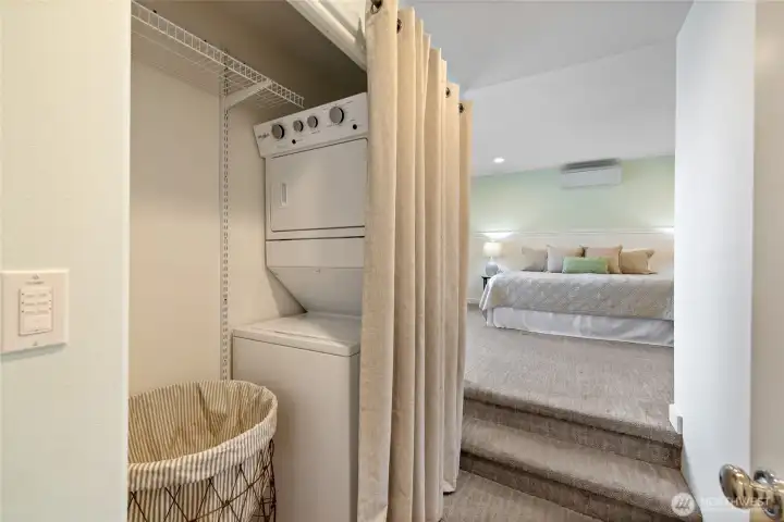 Laundry closet between 2 main floor Suites.