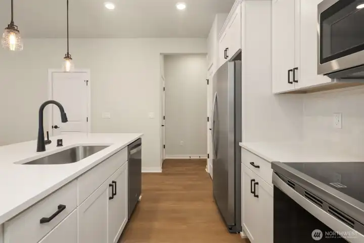 Kitchen to garage hall Kitchen to garage hall