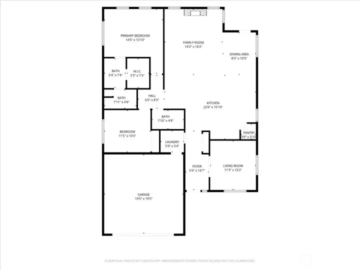 Floor plans and dimensions of each room for this rambler style home.