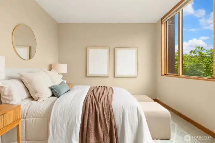 There’s plenty of room for a king bed, if desired!