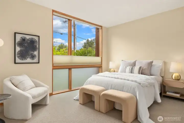 The second en suite is spacious enough to serve as both guest room and den/office/exercise, or whatever your lifestyle requires.