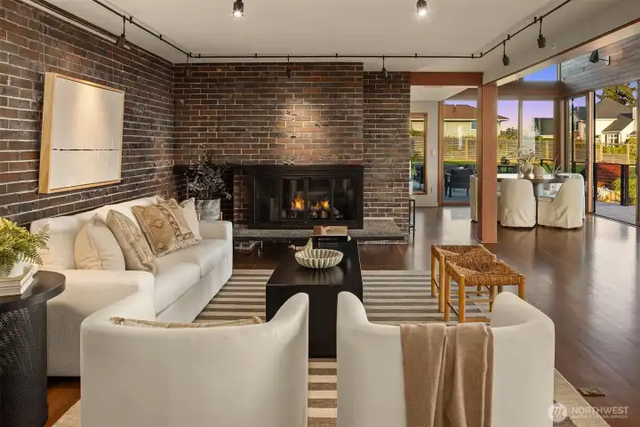 Klinker Brick statement wall