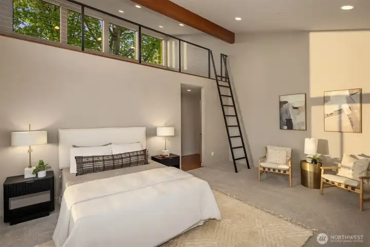 Main Floor Ensuite with loft