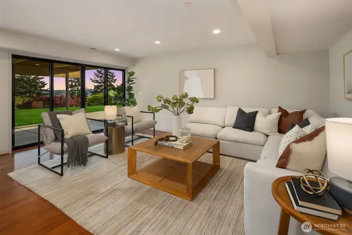 Spacious Lower Level Bonus with sliders out to lower level partially covered patio!