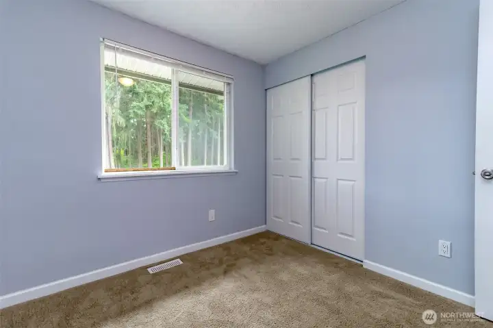 Another angle of the extra bedroom and closet.