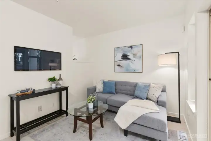 Family room off the kitchen