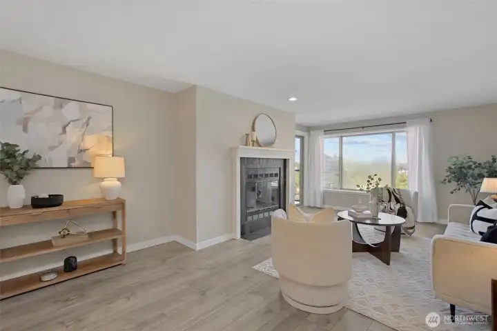 East-facing windows usher in excellent light