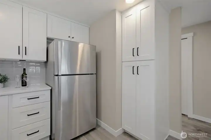 There's plenty of pantry space in this thoughtfully laid out kitchen