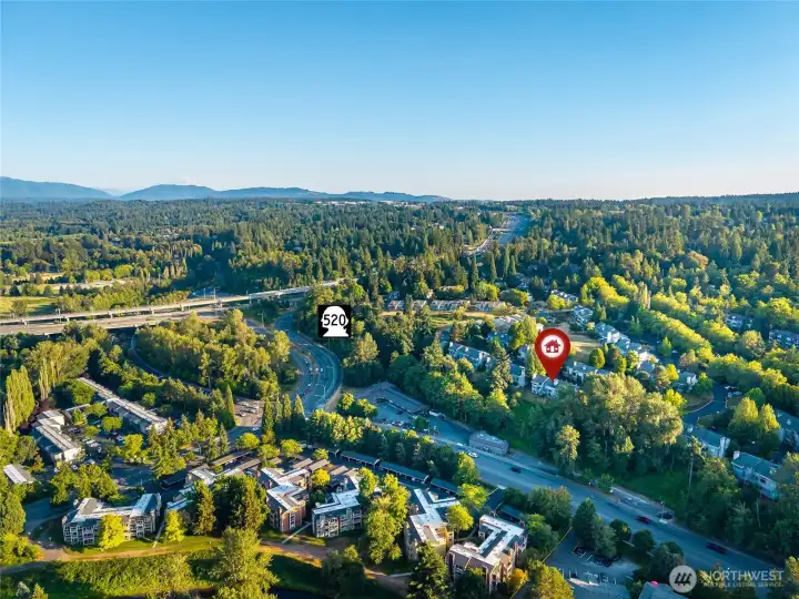 Your commute is a dream from this location.