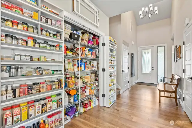 Custom Shelving for extra storage in the Pantry