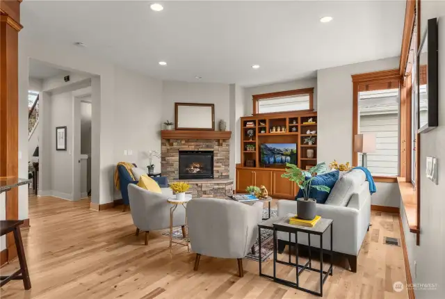 Open living room concept offers flexible design options