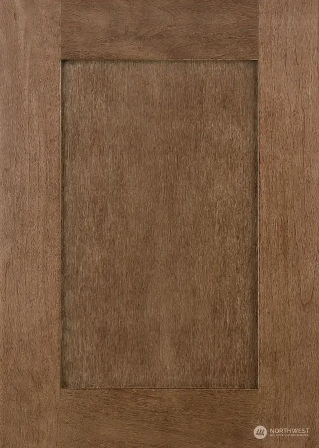 Cabinets- Shaker style Sable-stain on Maple.