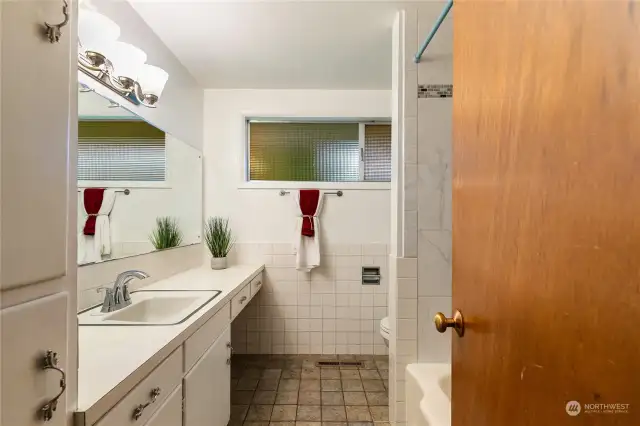 well sized bathroom