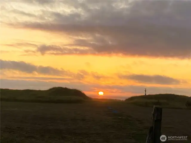 Sunset from the deck