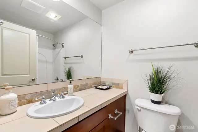 lower level full bathroom