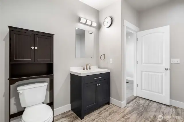Big hall bathroom.