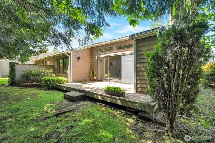Enjoy quiet mornings or evening breezes on your private deck with tranquil natural surroundings.