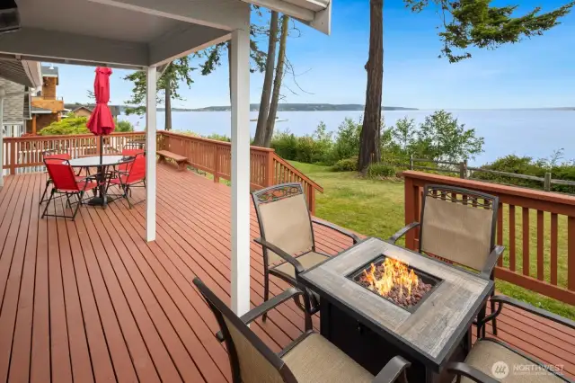 Stay cozy in front of fire pits on cool nights