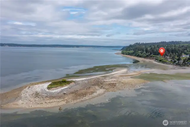 Baby Island with home in the background