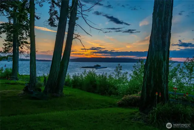 Sunset looking towards Baby Island