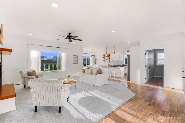 Open concept floorplan