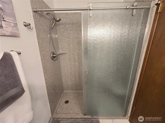 New Walk-In Shower in Guest Bathroom