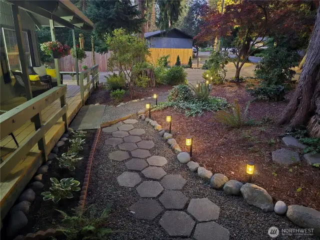 Fun and Bright Entry to covered front porch