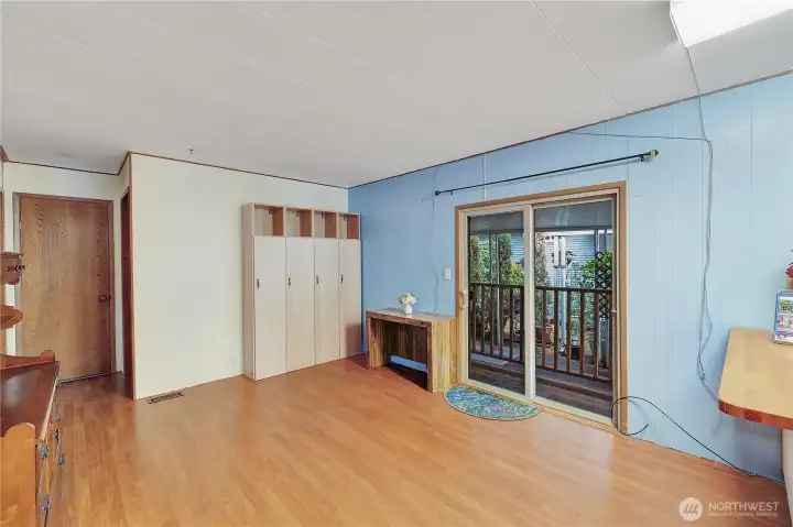 Family room off kitchen.