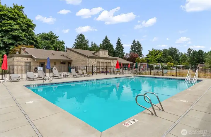 The heated pool is open from May-September.