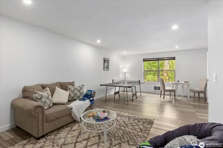 Bedroom # 4, staged as flex/play space.