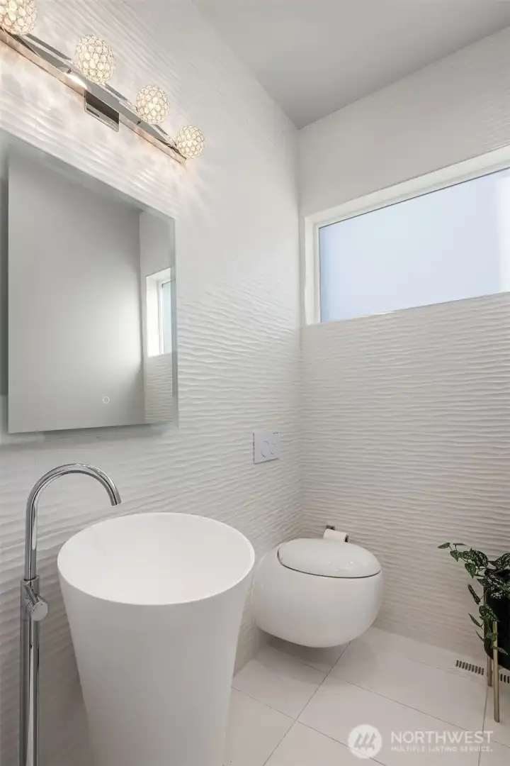 Main floor powder room.