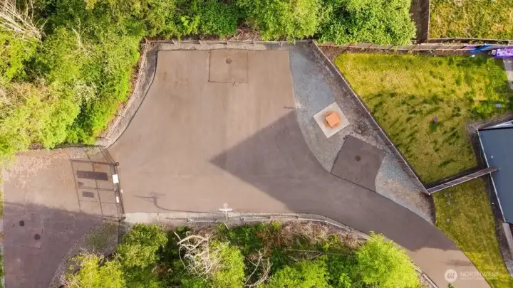 close by community half court basketball court