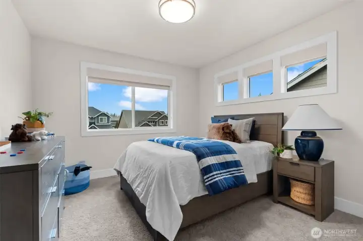 Second bedroom on the second floor with it's very own walk-in closet.