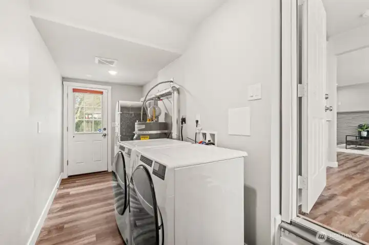 Utility room - back door to the back yard