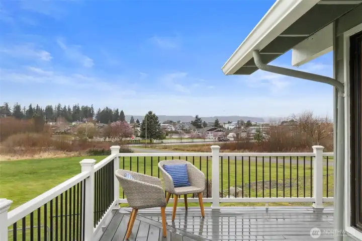 On a clear day, Olympic Mountain views!