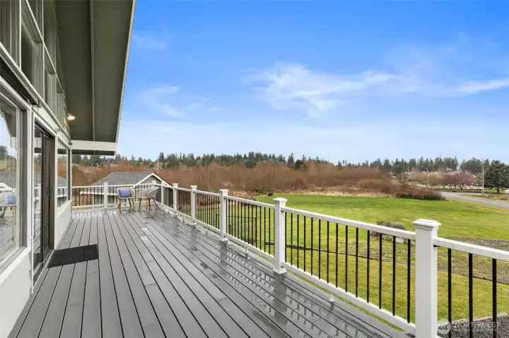 Expansive wrap around view deck.