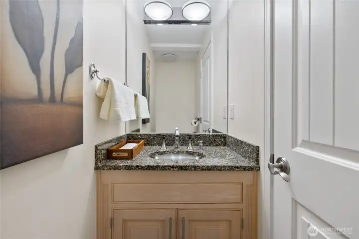 Main floor powder room.