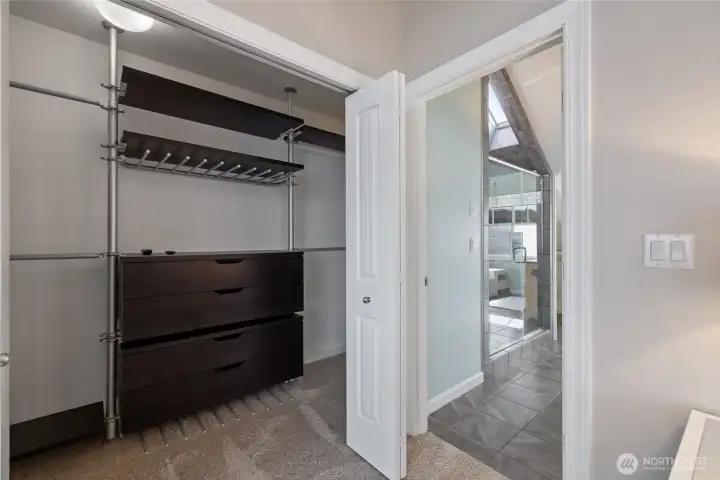 Primary closet.
