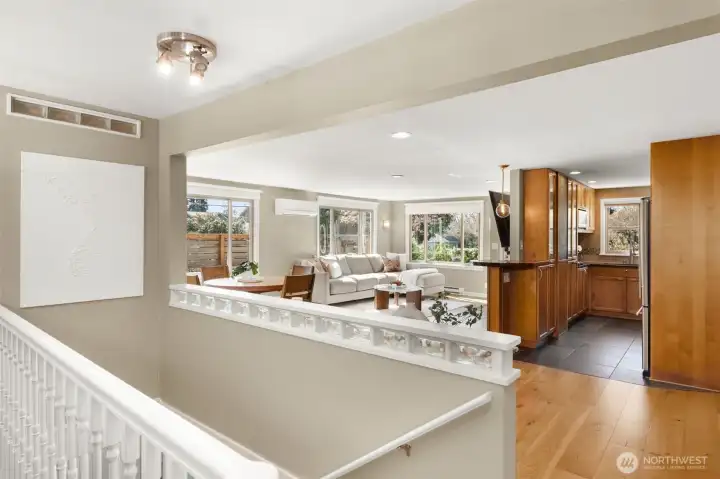 To the left of the stairway is a walk-in pantry for additional storage needs!