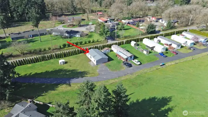 Tiny little manufactured home park. Nicely kept homes, good neighbors.