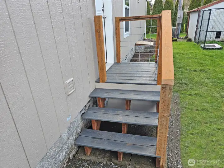 Back steps under construction 3/28/26.  Done by 4/5/26